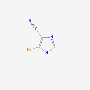 molecular formula C5H4BrN3 B3420013 5-溴-4-氰基-1-甲基咪唑 CAS No. 1669415-69-3