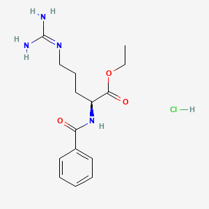 molecular formula C15H23ClN4O3 B3420019 Bz-Arg-OEt.HCl CAS No. 16706-37-9