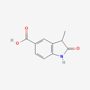 molecular formula C10H9NO3 B3420029 3-methyl-2-oxo-2,3-dihydro-1H-indole-5-carboxylic acid CAS No. 167627-06-7