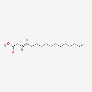 molecular formula C16H30O2 B3420033 3-Hexadecenoic acid CAS No. 1686-10-8