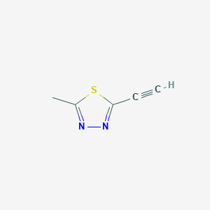 molecular formula C5H4N2S B3420066 2-Ethynyl-5-methyl-1,3,4-thiadiazole CAS No. 1693759-66-8