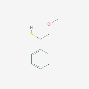 molecular formula C9H12OS B3420071 2-Methoxy-1-phenylethane-1-thiol CAS No. 1696794-29-2