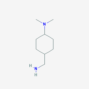 molecular formula C9H20N2 B3420089 trans-4-(aminomethyl)-N,N-dimethylcyclohexanamine CAS No. 170140-79-1