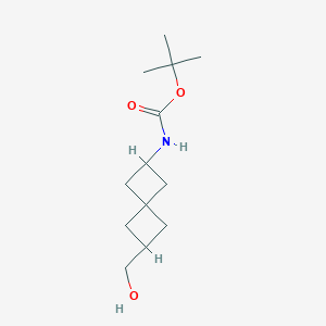 molecular formula C13H23NO3 B3420090 tert-butyl N-[6-(hydroxymethyl)spiro[3.3]heptan-2-yl]carbamate CAS No. 170508-15-3