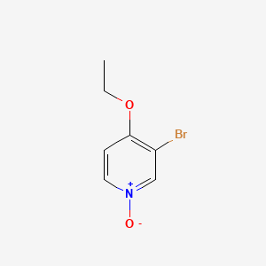 molecular formula C7H8BrNO2 B3420101 3-Bromo-4-ethoxypyridine 1-oxide CAS No. 17117-16-7