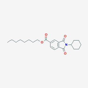 molecular formula C23H31NO4 B342011 Octyl 2-cyclohexyl-1,3-dioxo-5-isoindolinecarboxylate 