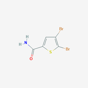 molecular formula C5H3Br2NOS B3420113 4,5-二溴噻吩-2-甲酰胺 CAS No. 171851-27-7