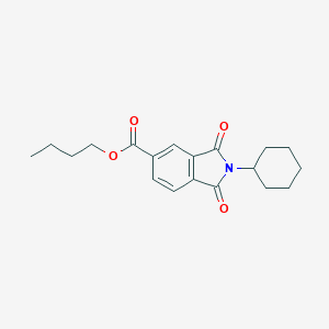 molecular formula C19H23NO4 B342014 Butyl 2-cyclohexyl-1,3-dioxoisoindoline-5-carboxylate 