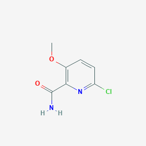 molecular formula C7H7ClN2O2 B3420169 6-Chloro-3-methoxypicolinamide CAS No. 175965-92-1