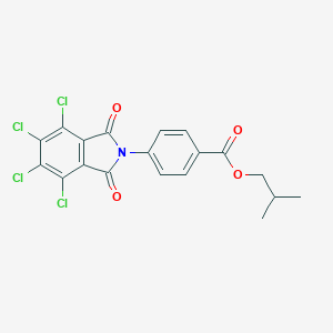 molecular formula C19H13Cl4NO4 B342017 isobutyl 4-(4,5,6,7-tetrachloro-1,3-dioxo-1,3-dihydro-2H-isoindol-2-yl)benzoate 