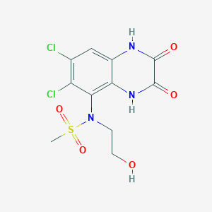 molecular formula C11H11Cl2N3O5S B3420219 Unii-9QU5W0O2DX CAS No. 178908-09-3