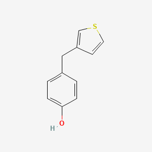 molecular formula C11H10OS B3420222 4-Thiophen-3-ylmethyl-phenol CAS No. 179018-41-8
