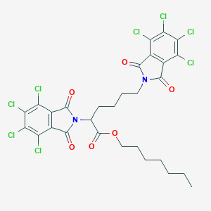 molecular formula C29H24Cl8N2O6 B342025 heptyl 2,6-bis(4,5,6,7-tetrachloro-1,3-dioxo-1,3-dihydro-2H-isoindol-2-yl)hexanoate 