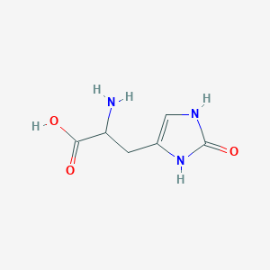B3420280 (+-)-alpha-Amino-2,3-dihydro-2-oxo-1H-imidazole-4-propanoic acid CAS No. 181996-08-7