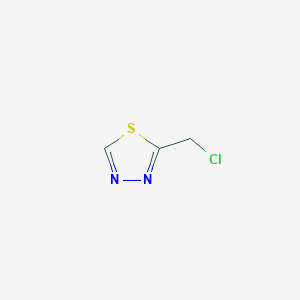 molecular formula C3H3ClN2S B3420306 2-(Chloromethyl)-1,3,4-thiadiazole CAS No. 1823233-50-6