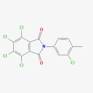 molecular formula C15H6Cl5NO2 B342032 4,5,6,7-tetrachloro-2-(3-chloro-4-methylphenyl)-1H-isoindole-1,3(2H)-dione 