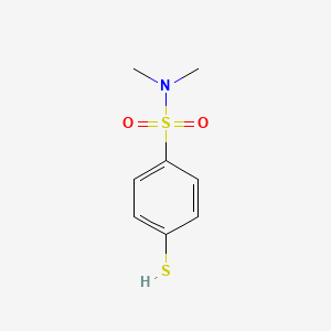molecular formula C8H11NO2S2 B3420345 4-Mercapto-N,N-dimethylbenzenesulfonamide CAS No. 18325-52-5
