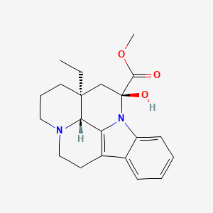 molecular formula C21H26N2O3 B3420349 Methyl (41R,12S,13AS)-13A-ethyl-12-hydroxy-2,3,41,5,6,12,13,13A-octahydro-1H-indolo[3,2,1-DE]pyrido[3,2,1-IJ][1,5]naphthyridine-12-carboxylate CAS No. 18374-18-0