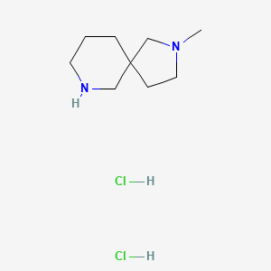 molecular formula C9H20Cl2N2 B3420376 2-甲基-2,7-二氮杂螺[4.5]癸烷二盐酸盐 CAS No. 1864061-96-0