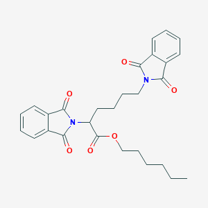 molecular formula C28H30N2O6 B342038 hexyl 2,6-bis(1,3-dioxo-1,3-dihydro-2H-isoindol-2-yl)hexanoate 