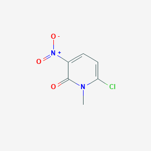 molecular formula C6H5ClN2O3 B3420383 1-Methyl-3-nitro-6-chloropyridin-2(1H)-one CAS No. 186413-78-5