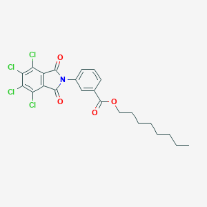 molecular formula C23H21Cl4NO4 B342039 octyl 3-(4,5,6,7-tetrachloro-1,3-dioxo-1,3-dihydro-2H-isoindol-2-yl)benzoate 