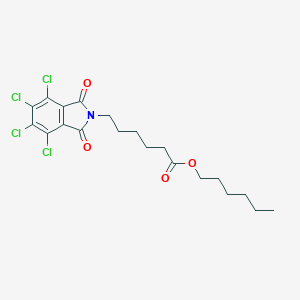 molecular formula C20H23Cl4NO4 B342040 hexyl 6-(4,5,6,7-tetrachloro-1,3-dioxo-1,3-dihydro-2H-isoindol-2-yl)hexanoate 
