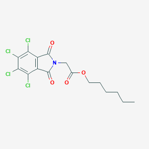 molecular formula C16H15Cl4NO4 B342041 hexyl (4,5,6,7-tetrachloro-1,3-dioxo-1,3-dihydro-2H-isoindol-2-yl)acetate 