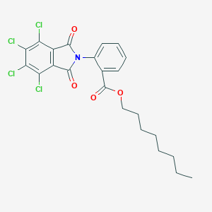 molecular formula C23H21Cl4NO4 B342042 octyl 2-(4,5,6,7-tetrachloro-1,3-dioxo-1,3-dihydro-2H-isoindol-2-yl)benzoate 