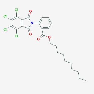 molecular formula C25H25Cl4NO4 B342043 decyl 2-(4,5,6,7-tetrachloro-1,3-dioxo-1,3-dihydro-2H-isoindol-2-yl)benzoate 