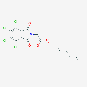 molecular formula C17H17Cl4NO4 B342044 heptyl (4,5,6,7-tetrachloro-1,3-dioxo-1,3-dihydro-2H-isoindol-2-yl)acetate 