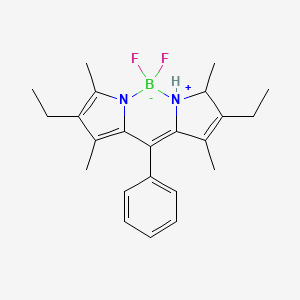 molecular formula C23H29BF2N2 B3420446 2,6-Diethyl-8-phenyl-1,3,5,7-tetramethyl-4,4-difluoro-4-bora-3a,4a-diaza-s-indacene CAS No. 189264-25-3
