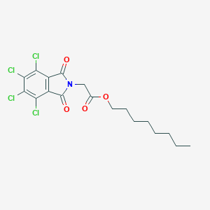 molecular formula C18H19Cl4NO4 B342045 octyl (4,5,6,7-tetrachloro-1,3-dioxo-1,3-dihydro-2H-isoindol-2-yl)acetate 