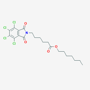molecular formula C21H25Cl4NO4 B342047 heptyl 6-(4,5,6,7-tetrachloro-1,3-dioxo-1,3-dihydro-2H-isoindol-2-yl)hexanoate 