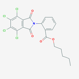 molecular formula C20H15Cl4NO4 B342050 pentyl 2-(4,5,6,7-tetrachloro-1,3-dioxo-1,3-dihydro-2H-isoindol-2-yl)benzoate 
