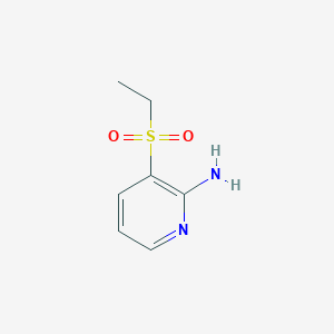 molecular formula C7H10N2O2S B3420506 2-Pyridinamine, 3-(ethylsulfonyl)- CAS No. 192203-95-5