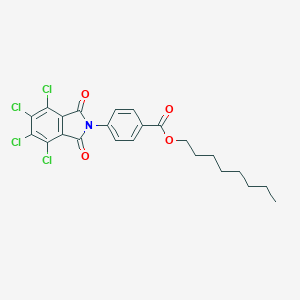 molecular formula C23H21Cl4NO4 B342051 octyl 4-(4,5,6,7-tetrachloro-1,3-dioxo-1,3-dihydro-2H-isoindol-2-yl)benzoate 