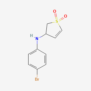 molecular formula C10H10BrNO2S B3420564 4-[(4-溴苯基)氨基]-4,5-二氢噻吩-1,1-二酮 CAS No. 195372-30-6