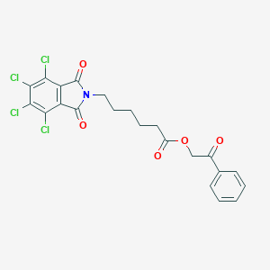 2-oxo-2-phenylethyl 6-(4,5,6,7-tetrachloro-1,3-dioxo-1,3-dihydro-2H-isoindol-2-yl)hexanoate