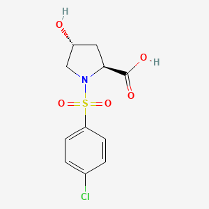 B3420570 (2S,4R)-1-(4-Chlorobenzenesulfonyl)-4-hydroxypyrrolidine-2-carboxylic acid CAS No. 1955474-72-2