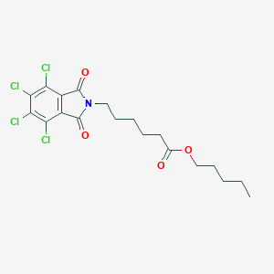 molecular formula C19H21Cl4NO4 B342058 pentyl 6-(4,5,6,7-tetrachloro-1,3-dioxo-1,3-dihydro-2H-isoindol-2-yl)hexanoate 