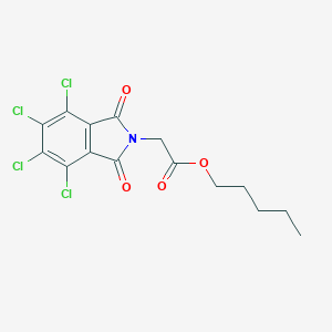 molecular formula C15H13Cl4NO4 B342059 pentyl (4,5,6,7-tetrachloro-1,3-dioxo-1,3-dihydro-2H-isoindol-2-yl)acetate 