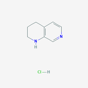 molecular formula C8H11ClN2 B3420604 1,2,3,4-Tetrahydro-1,7-naphthyridine hydrochloride CAS No. 1956370-06-1