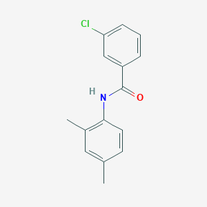 molecular formula C15H14ClNO B3420614 3-chloro-N-(2,4-dimethylphenyl)benzamide CAS No. 196700-86-4