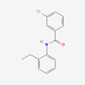 molecular formula C15H14ClNO B3420619 3-chloro-N-(2-ethylphenyl)benzamide CAS No. 196804-13-4