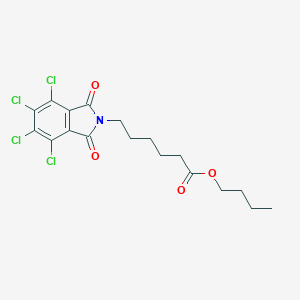 molecular formula C18H19Cl4NO4 B342063 butyl 6-(4,5,6,7-tetrachloro-1,3-dioxo-1,3-dihydro-2H-isoindol-2-yl)hexanoate 