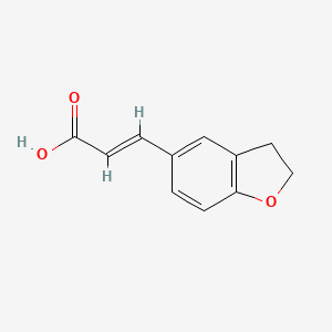 molecular formula C11H10O3 B3420647 (e)-3-(2,3-Dihydrobenzofuran-5-yl)acrylic acid CAS No. 198707-57-2
