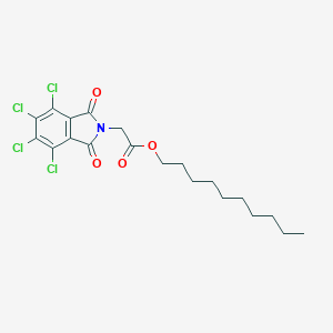 molecular formula C20H23Cl4NO4 B342065 decyl (4,5,6,7-tetrachloro-1,3-dioxo-1,3-dihydro-2H-isoindol-2-yl)acetate 