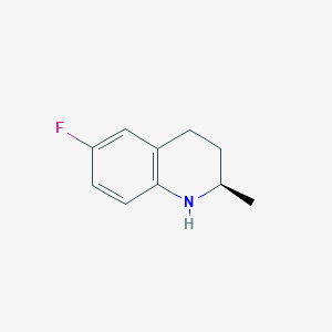 molecular formula C10H12FN B3420665 (R)-6-氟-2-甲基-1,2,3,4-四氢喹啉 CAS No. 199186-69-1
