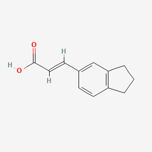 molecular formula C12H12O2 B3420674 5-Indanacrylic acid CAS No. 199679-36-2